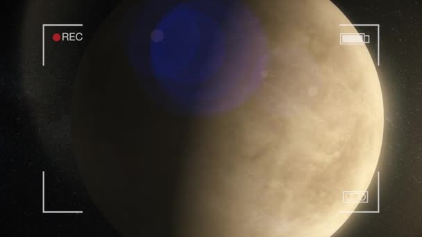 Αφροδίτη Animation. Η Αφροδίτη είναι ο δεύτερος πλανήτης από τον ήλιο υψηλής ευκρίνειας — Αρχείο Βίντεο