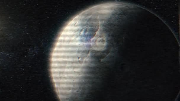 Kleiner Planet im Weltall. Planet Quecksilber. Unglaublich schöner Raum — Stockvideo