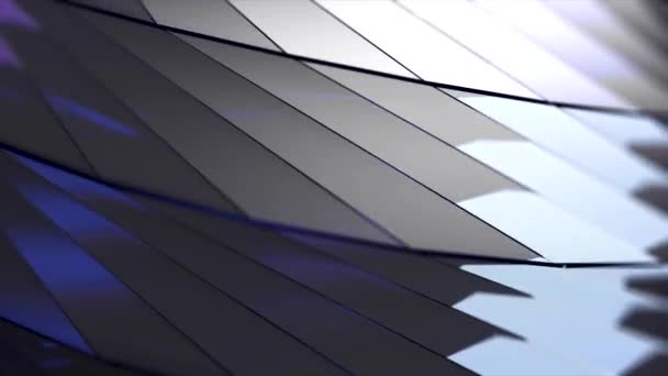 Boucle de fond vidéo colorée géométrique. Un jeu très coloré et agréable de formes géométriques mobiles. Fond abstrait avec des lignes de couleurs ondulées. abstraction géométrique, abstrait coloré 