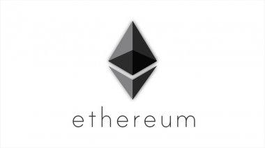 Soyut animasyon ethereum para birimi işareti. Ethereum cryptocurrency sembolü yakın çekim
