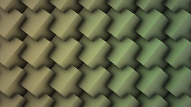 Renkli dönen dikey dikdörtgen bloklar ile arka plan, döngü. Katlama ve döndürme randomize renkli kare çizgilerinden oluşan tablo. Sorunsuz bir şekilde hareket arka plan döngü. Dinamik bakış açısı ile