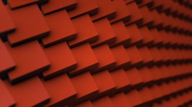 Renkli dönen dikey dikdörtgen bloklar ile arka plan, döngü. Katlama ve döndürme randomize renkli kare çizgilerinden oluşan tablo. Sorunsuz bir şekilde hareket arka plan döngü. Dinamik bakış açısı ile