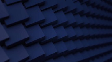 Çok renkli küpler döner. Kübik döner perspektif Stretching kapalı sonsuza kadar - soyut geometrik dönen arka plan. Dinamik bakış açısı ile renkli şeffaf küp döndürme