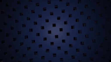 Çok renkli küpler döner. Kübik döner perspektif Stretching kapalı sonsuza kadar - soyut geometrik dönen arka plan. Dinamik bakış açısı ile renkli şeffaf küp döndürme