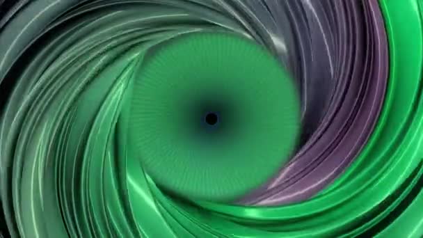 Animace, barevné abctract tunelu. Animace pohybu uvnitř barevné trubice — Stock video