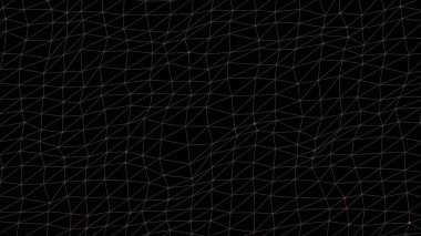 Bağlantı yapısı, 3d animasyon arka plan. çizgiler ve noktalar hareketli mavi geometrik arka plan. döngü cg animasyonu. Beyaz arka plan ağ bağlı animasyon noktalar