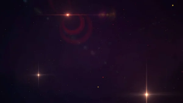 天上的星星。环形动画。美丽的夜晚闪烁的火光。loopable 空间背景-Cgi — 图库照片