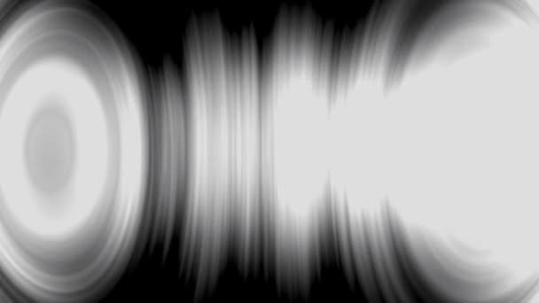 Detailed Futuristic Audio Equalizer Loop. Abstract animated background with audio waveform. Seamless loop. monochrome — Stock Video