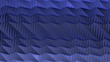 Soyut geometrik şekiller, geometrik şekillerden sorunsuz döngü içinde arka plan. Üç boyutlu rasgele yansıtıcı blok şekiller bir ince gri renk tonlu