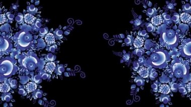 El ile soyut animasyon geometrik kaleydoskop desen çizilmiş