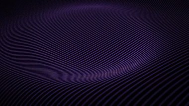 Arka plan dans satırları soyut geometrik döngü. Arka plan rengi, dalgalı çizgilerle. Animasyon neon satırlarından yüzeyinde ripples. Animasyon sorunsuz döngü