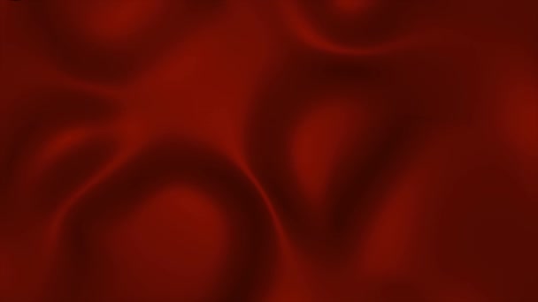Анимированный вихрь, который может быть золотым или шоколадным. Красная ткань волна анимации фон бесшовный петля. 3D реалистичный анимированный переход красной шелковистой тряпки раскрывает фон — стоковое видео