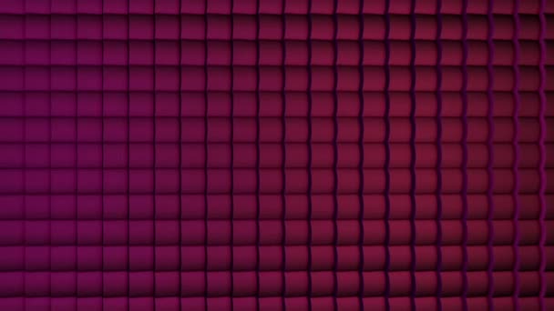 Красочные Кубы Бесшовный Петля. Перемещение кубиков. Абстрактный кубический фон Random Motion, 3D Loopable Animation. Розовый — стоковое видео