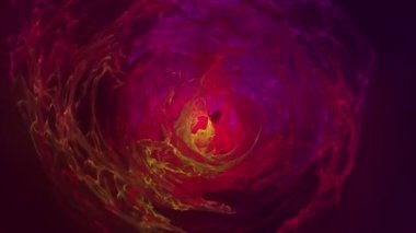 Soyut hareket arka plan patlama parçacıklar ve küre ile. Atom bilim teknoloji, enerji Daire küre top, güç tel çizgiler eğri. Motion animasyon küre arka plan ile parçacık