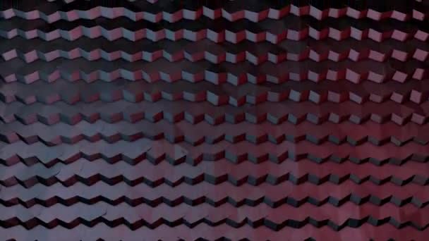 Cubes abstraits mouvement aléatoire, animation en boucle 3d. Déplacement de cubes abstraits, animation 3D 