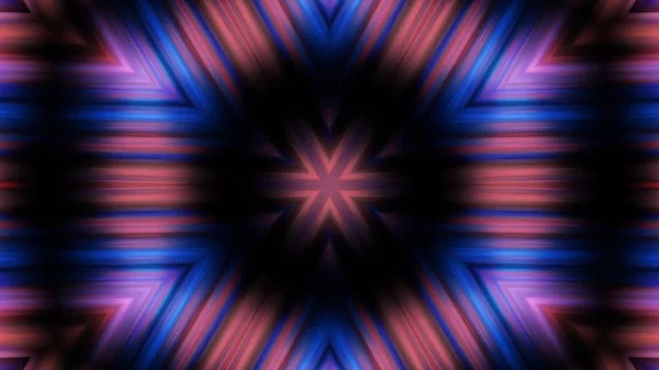 Abstract animation with hand drawn geometric kaleidoscope pattern. Abstract CGI motion graphics and animated background with gold — Stock Photo, Image