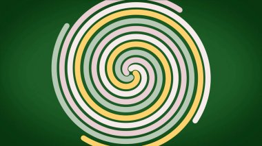 Spiral parlayan etkisi dairesel renk yolculuklar, soyut. Renkli sarmal bir daire şeklinde dokuma çizgili. Bükülmüş renk sarmal