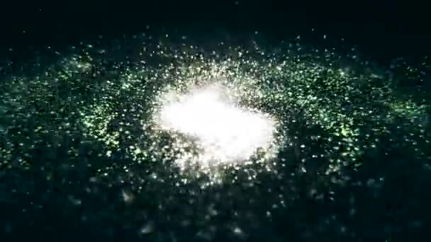Rotující spirální galaxie - hlubokého vesmíru. Animace z galaxie ve vesmíru hvězd a mlhoviny — Stock video