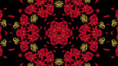 Farklı renk seçenekleri sunan Video arka plan. Renkli desenler sürekli değişen, fraktal animasyon. Motion tasarım animasyon