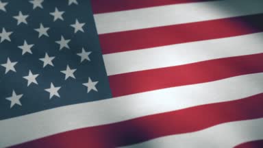 ABD Amerikan bayrağı. Kesintisiz döngü animasyon. Rüzgarda sallayarak ABD bayrağı
