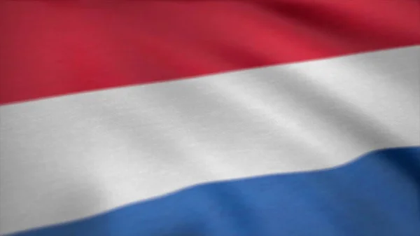 Lucembursko vlajky vlající bezešvé smyčka. Lucemburská vlajka 3d tapety, animace, národní Symbol, bezešvé smyčka — Stock fotografie