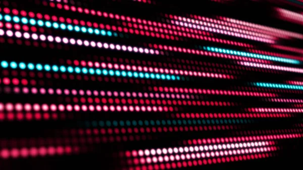 Animation of moving colorful dots in line. Flashing lights on a background — Stock Photo, Image