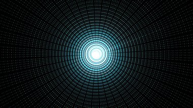 Arka plan animasyonlu dairesel hareket ile. Sorunsuz döngü animasyon. Soyut dairesel ışık arka plan üzerinde yakınlaştırma