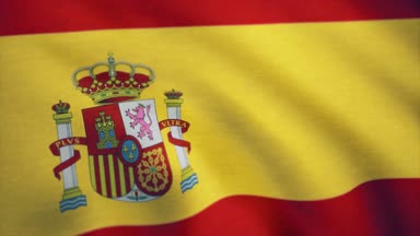 Bayrak animasyon İspanya döngü bir güzel saten bitirmek. Resmi bayrak tasarım bir sallama, tam kare kompozisyon kullanarak tamamen dijital işleme. İspanya bayrağı. Arka plan sorunsuz döngü