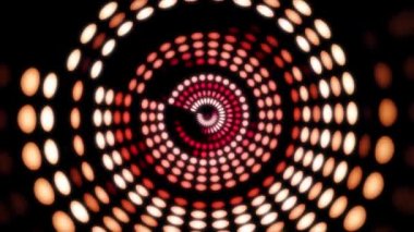 Birkaç parlayan ile renkli dans pistine. Ses dalgaları, çizgiler ve ışık dansı. Gökkuşağı renkleri yelpazesi. Disko dans ve elektronik müzik arka plan. Daire Ses Ekolayzır arka plan ile