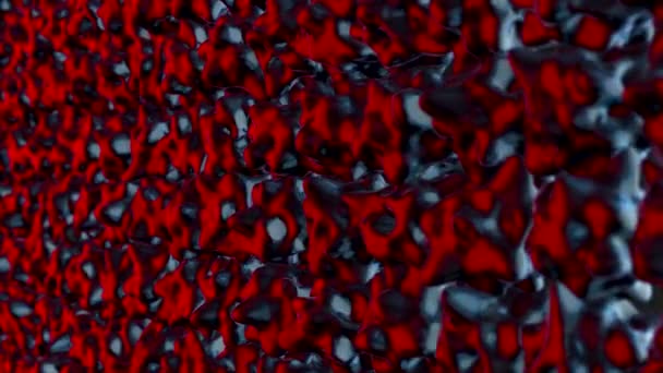 Dunkelrote geheimnisvoll wechselnde Oberfläche. Schleifenfertige Animation. Animation der roten Materie in Bewegung — Stockvideo