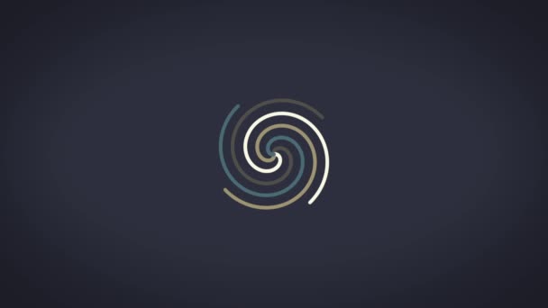 Spirale effet lumineux abstrait pistes de couleur circulaire, abstrait. Fond bleu. Spirale colorée avec des lignes tissées en forme de cercle 