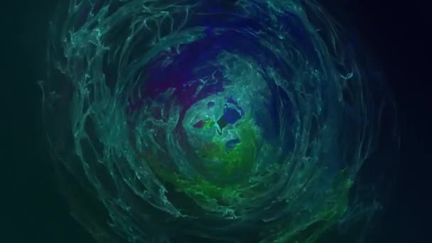 Energy spheres distortion abstraction looping CG animated background. Plasma sphere with energy charges — Stock Video