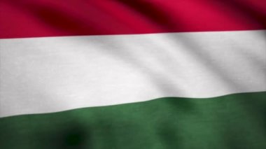 Kumaş Macaristan bayrağı. Macaristan arka plan bayrağı