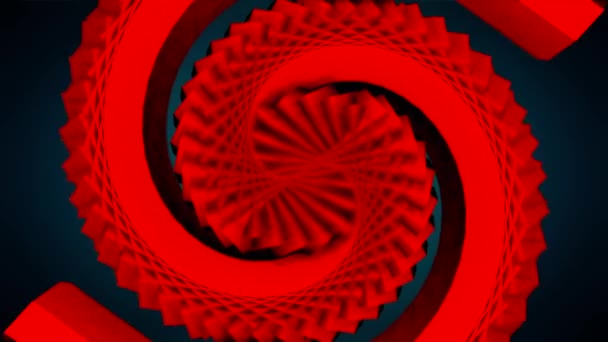 Abstraktní pozadí s rotací hypnotické spirály. Spirála psychedelické spirála tunelu pozadí — Stock video