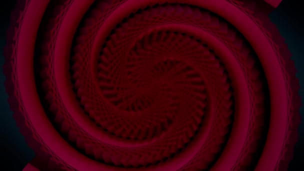 Abstrakter Hintergrund mit hypnotischer Spiraldrehung. Spirale psychedelischen Wirbel Tunnel Hintergrund — Stockvideo