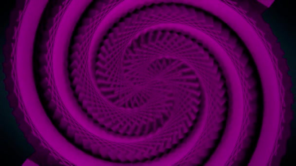 Fondo abstracto con rotación de espiral hipnótica. Espiral psicodélico remolino túnel fondo — Vídeos de Stock