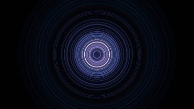 Parlak renkler farklı arabirimleriyle daire içine alın. Soyut mikrodalga halo desen arka plan, neon ışıkları bilim, teknoloji. Soyut futuristik hareketli grafik dönen daire