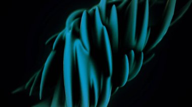 Karanlık küre bir iğne şeklinde şekil değiştiriyor. İpeksi pürüzsüz soyut form koyu arka planı. soyut ışık gölge doku 3d şekiller