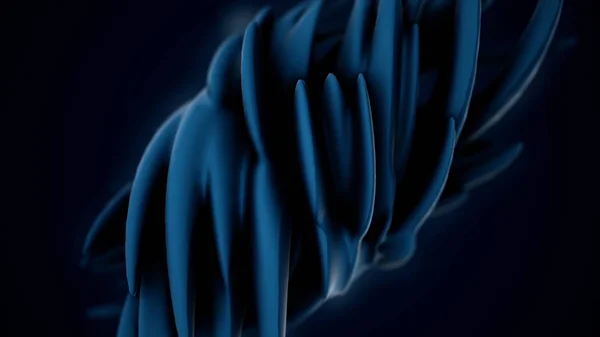 Dark matter in black fluid pulsing and moving closeup footage. Abstract Black Spiky Sphere Object Looping with Alpha Matte. Black flowing irregular substance