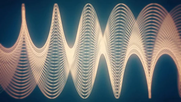 Abstraktní pozadí s animací pohybu vlna hedvábí nebo energie. Pozadí krásné měkké vlny v pomalém pohybu. Plynulé animace tvaru vlny se zářivými barvami — Stock fotografie