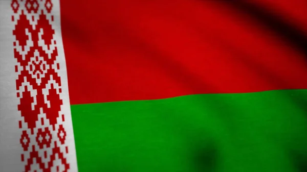 Belarus Flag. Seamless Looping Animation. Belarus flag waving animation. Full Screen. Symbol of the country — Stock Photo, Image