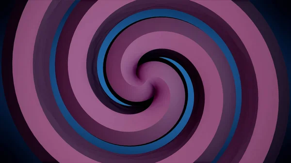 Gráficos de movimiento CGI abstractos y fondo animado en bucle con cubos blancos en espiral organizar túnel. Espiral hipnótica colorida gira sobre el fondo negro brillante. Lazo sin costura — Foto de Stock