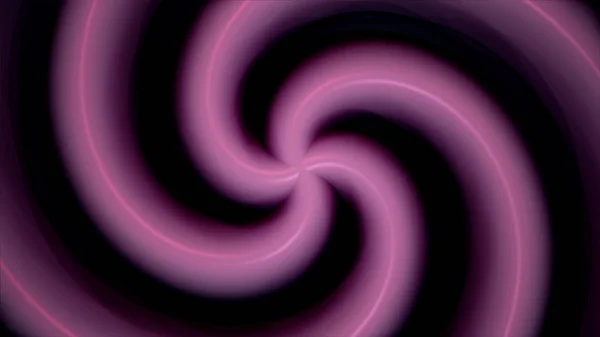 Fondo abstracto con animación de patrones retro en movimiento de círculos coloridos como rayos de sol. Espiral hipnótica gira sobre el fondo negro brillante. Fondo retro radial. Animación de — Foto de Stock