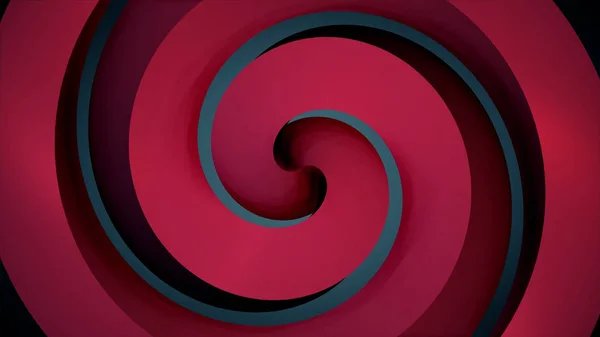 Abstract CGI motion graphics and looped animated background with white cubes in spiral arrange tunnel. Colorful hypnotic spiral rotates on the glowing black background. Seamless loop