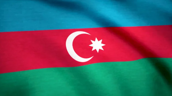 Bandera de Azerbaiyán sobre fondo antiguo efecto retro, de cerca. Bandera de Azerbaiyán antecedentes — Foto de Stock