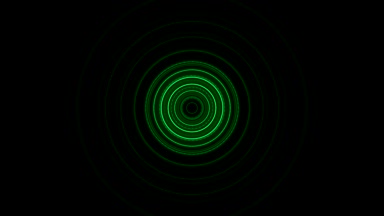 Parçacık Şerit nesne ve ışıkları hareket ile fütüristik video animasyon. Dairesel kızdırma animasyon