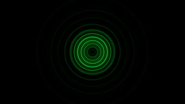 Футуристична відео анімація з об'єктом смуги частинок і світло в русі. Анімація кругового сяйва — стокове відео