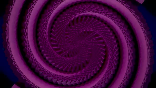 Abstrakta mjuk färg spiralform prickade animation bakgrund. Färg abstrakt spiral — Stockvideo