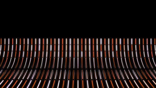 piste de danse colorée avec plusieurs brillants. Animation. Animation abstraite de panneaux lumineux colorés mobiles 