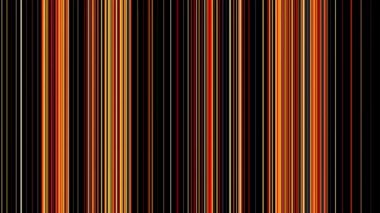 Renkli neon çizgilerinin soyut arkaplanı. Animasyon. Duvarda dikey hareket eden renkli çizgiler